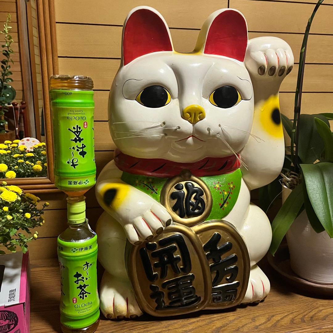 ひでみさん:招き猫　貯金箱　超特大　58cm
