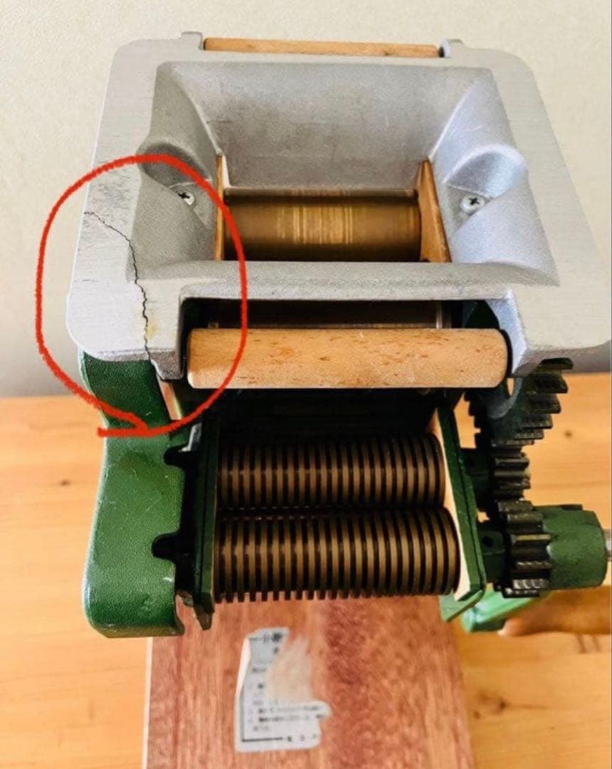 金属製の小野式製麺機