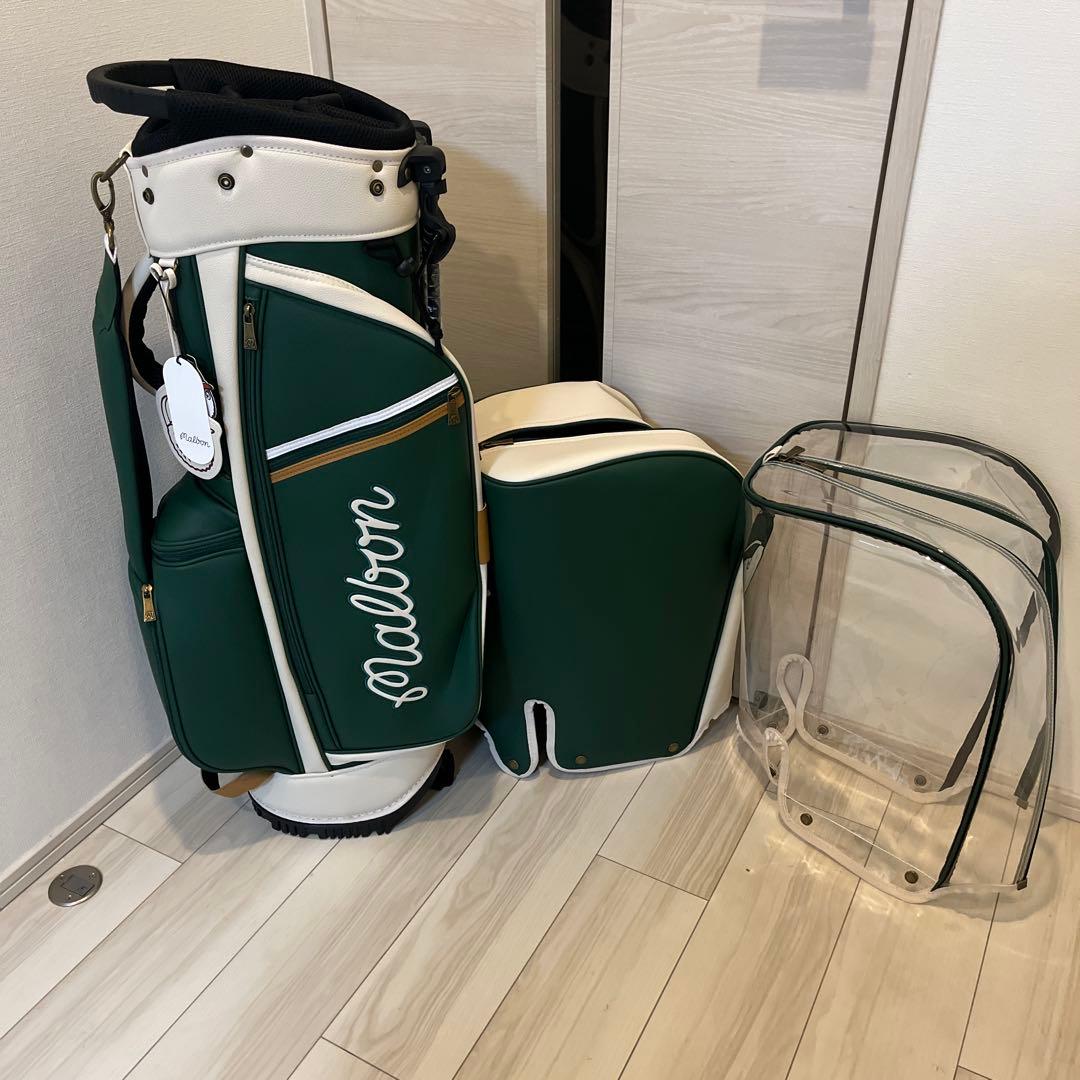 キャディーバッグ　緑　マルボンゴルフ MALBON GOLF