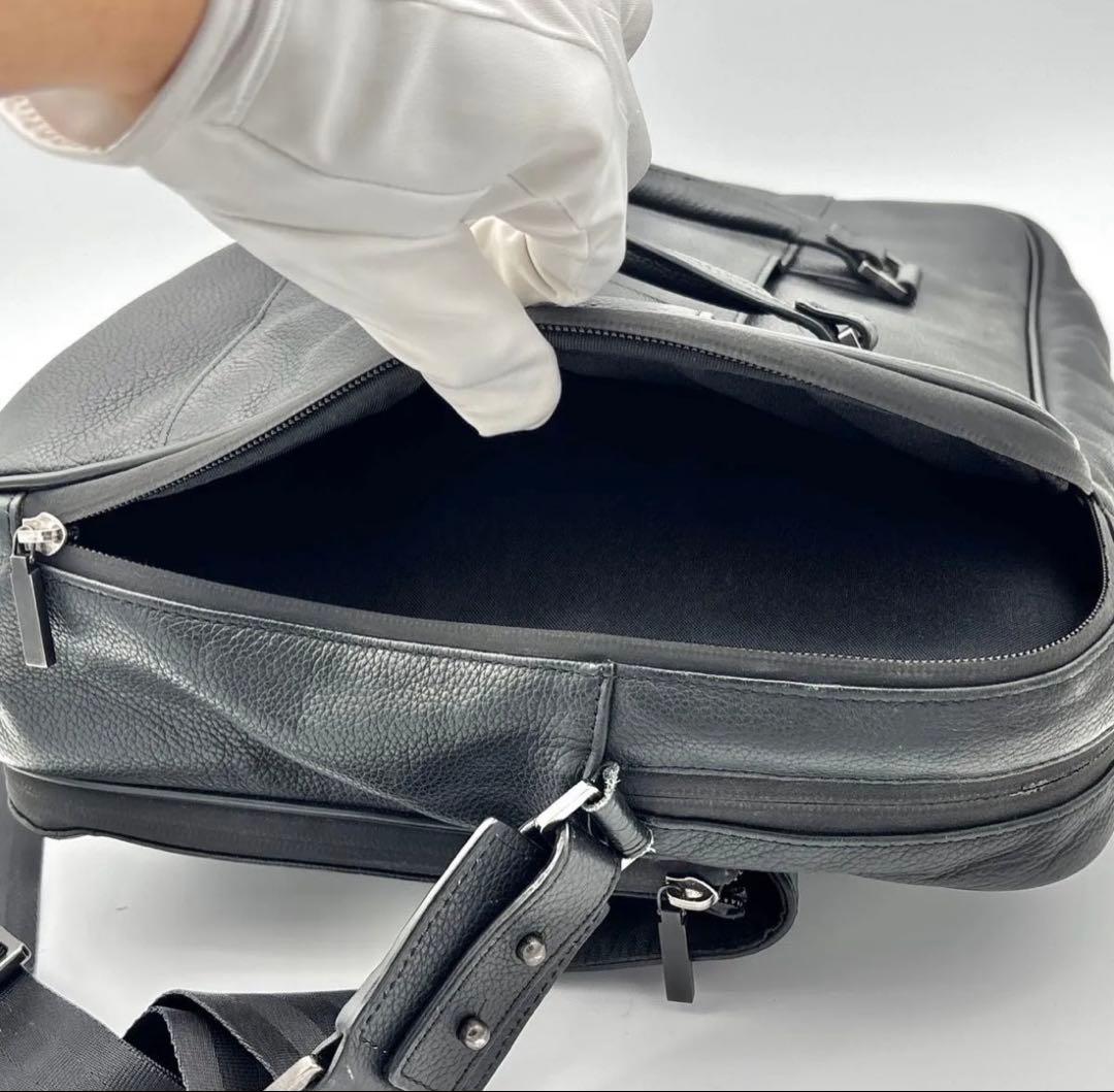 【極美品】dunhill アボリティーズ ビジネスバッグ 2way パスケース付