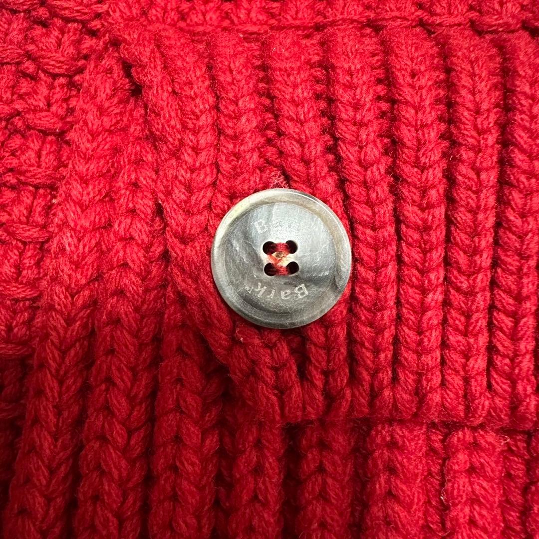 希少カラー バーク ダッフルコート 編み込みジャケット アウター 肉厚 イタリア