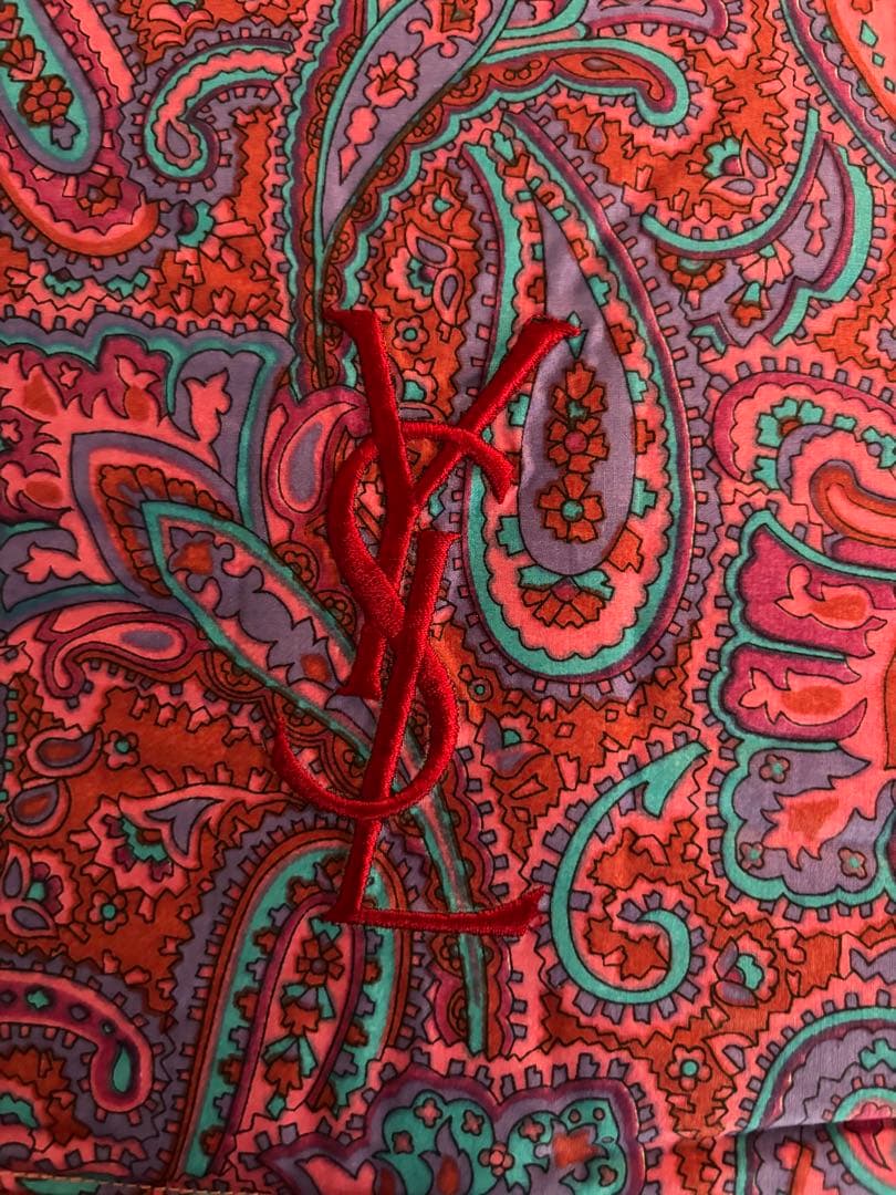 Yves Saint Laurent ペイズリーダウンケット2点セット　未使用品