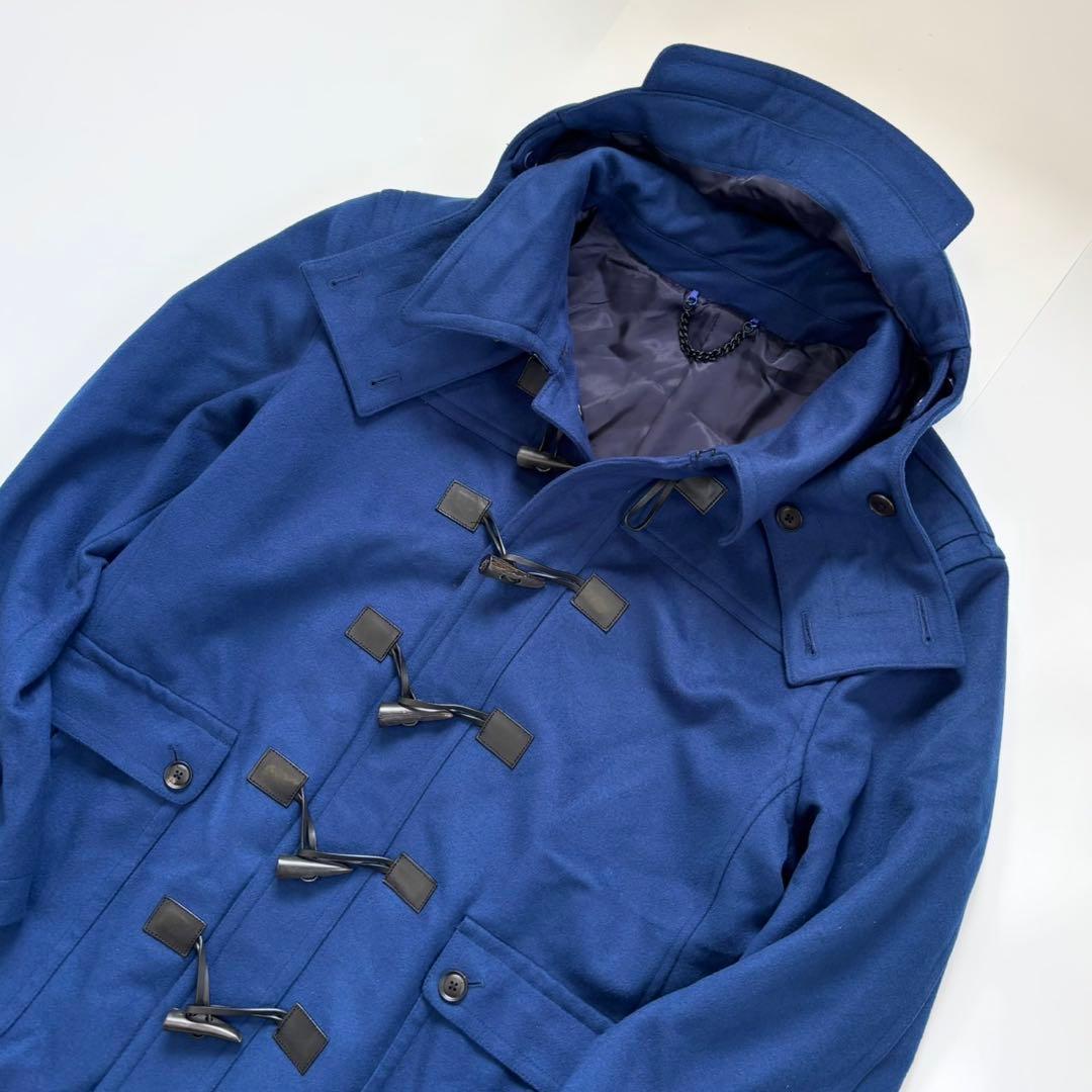 【特大4L】PaulSmith ポールスミス ダッフルコート ブルー 青