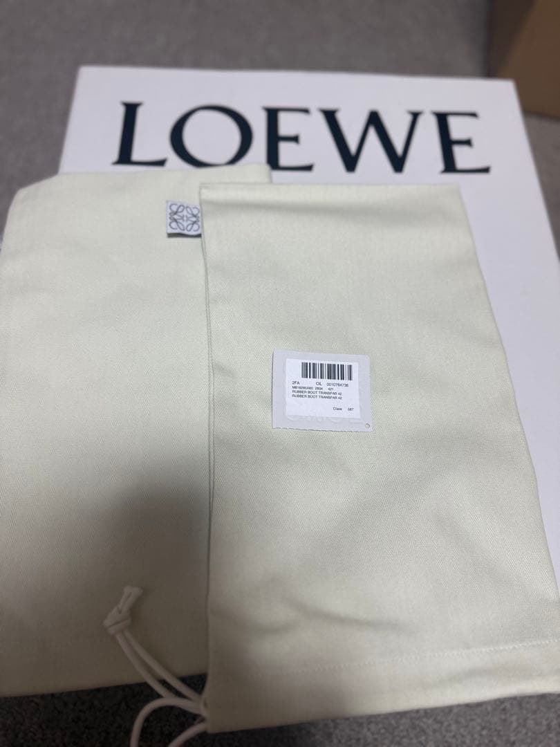 美品 ロエベ 22aw ラバー レインブーツ