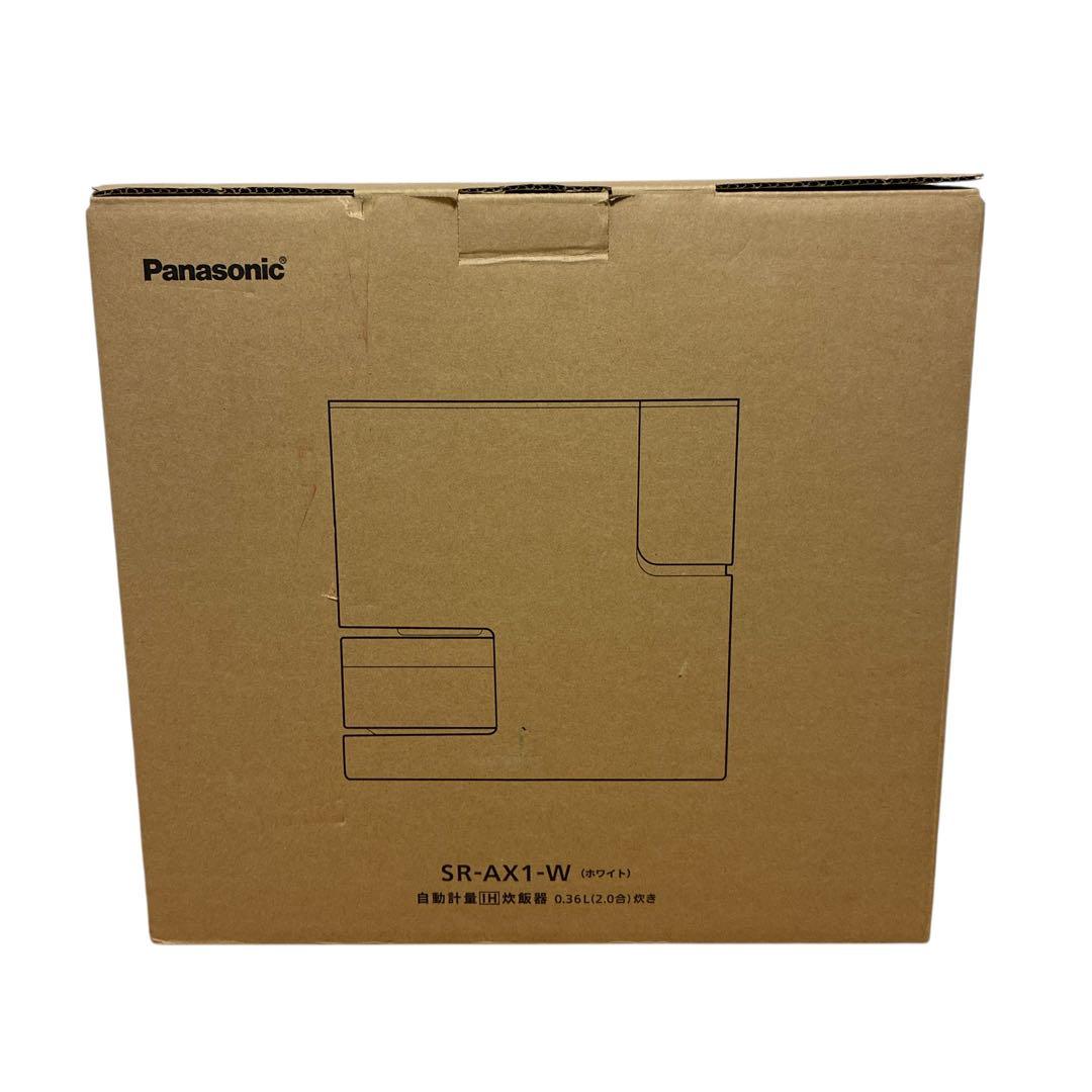 Panasonic 自動計量IH炊飯器 SR-AX1-W ホワイト 2合炊き