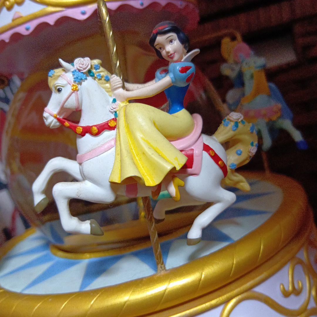 レア　ディズニープリンセス　オルゴール　スノードーム　メリーゴーランド　アリエル