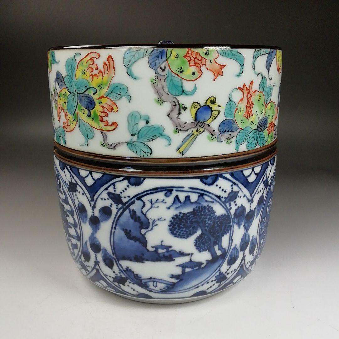 Ｗ１５５　水指　『彩瓷　水指』『平安　玉堂 造』　共箱　茶道具