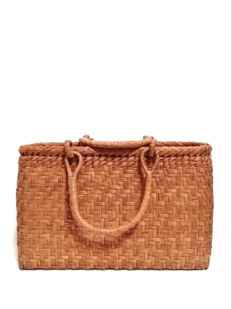 山葡萄バッグ横長網代