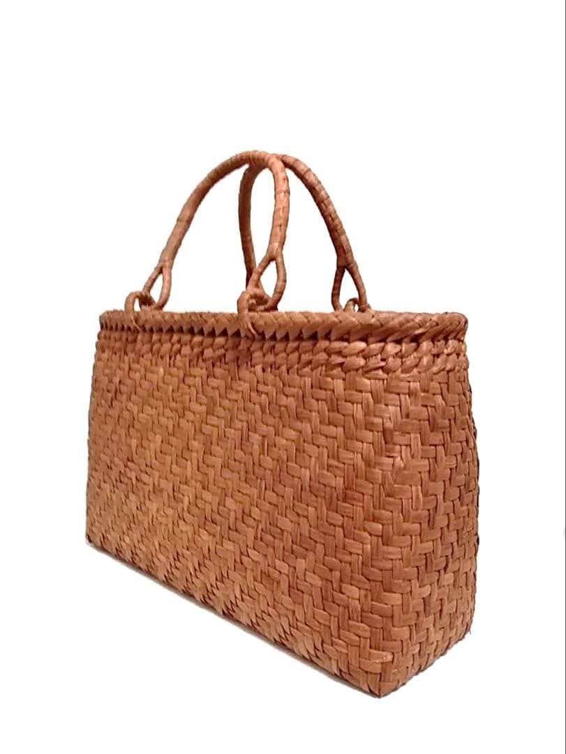 山葡萄バッグ横長網代