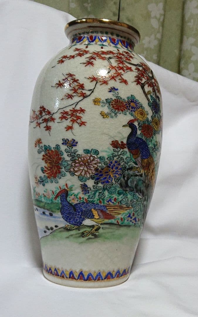 薩摩焼壽官の花瓶 T148