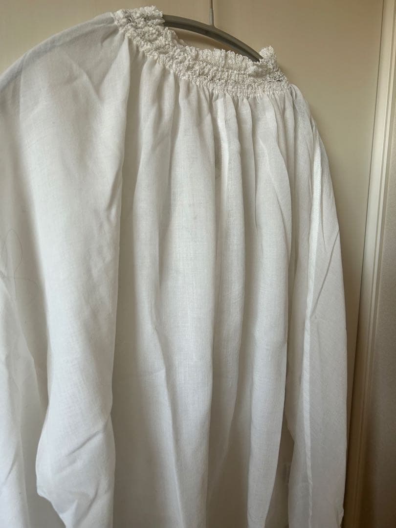 新品未使用　タグ付　PUAL CE CIN 襟袖レースプチハイネックブラウス