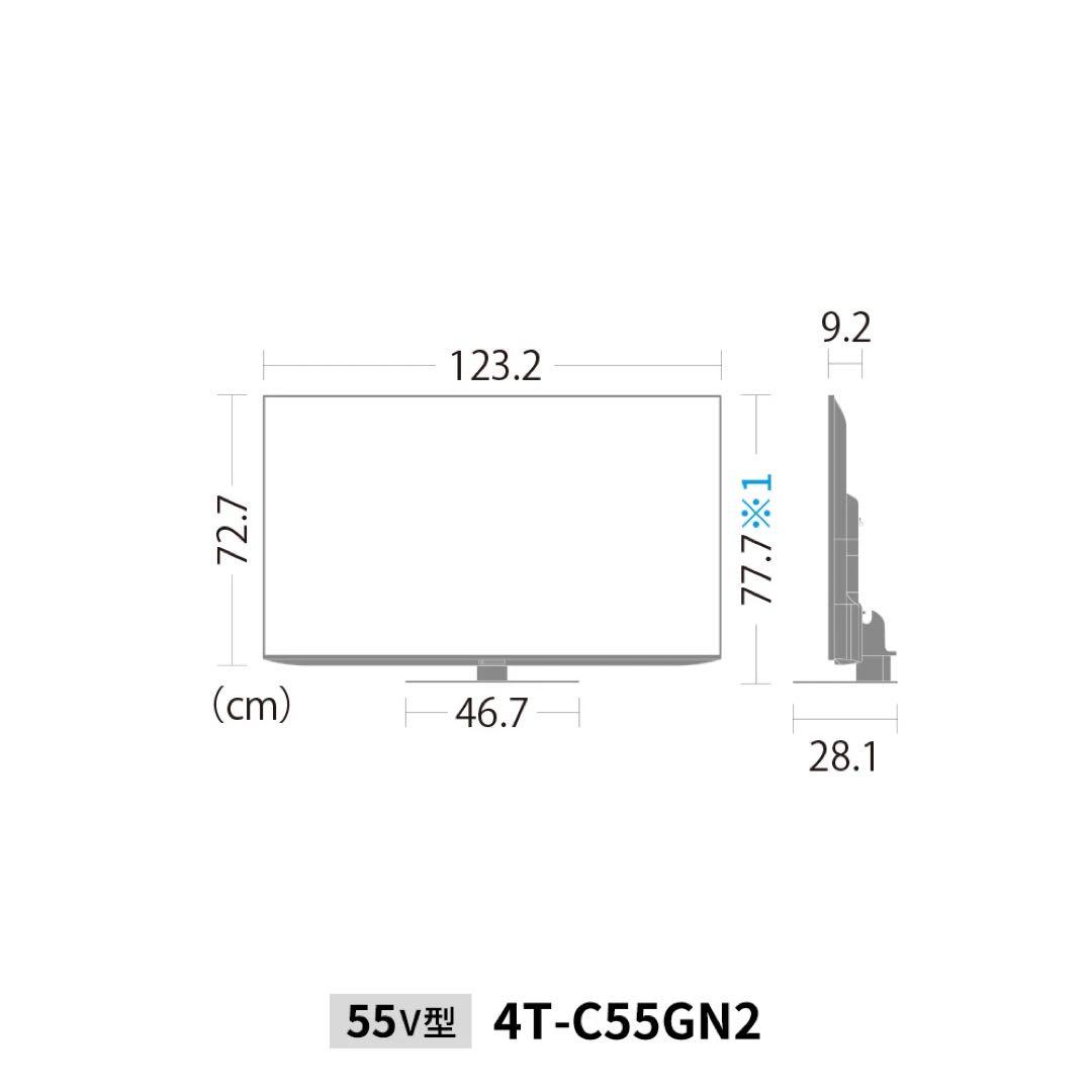 新品未使用　SHARP 55V型液晶テレビ 4T-C55GN2