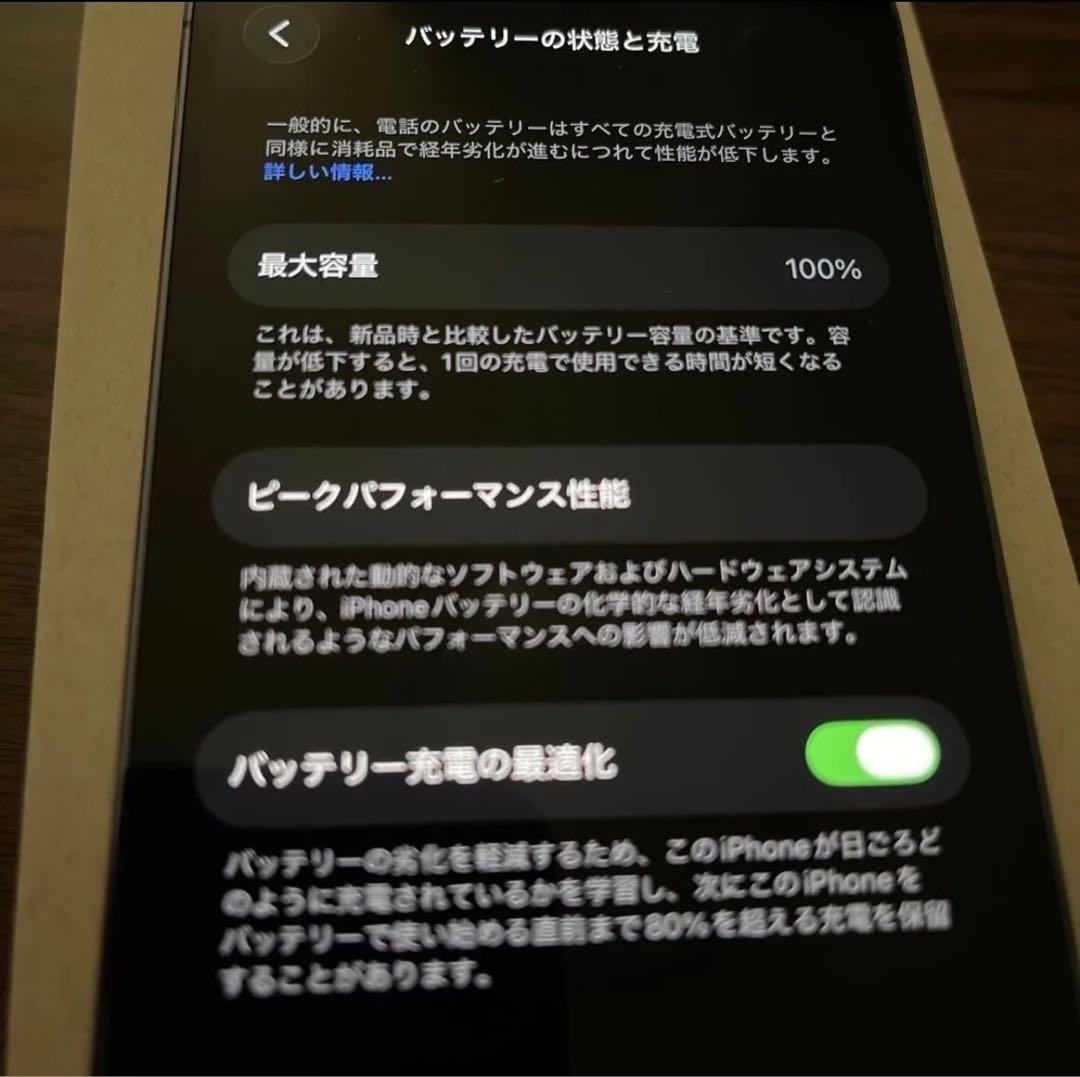 バッテリー容量100% iPhone 14 Pro 1TB パープルSIMフリー