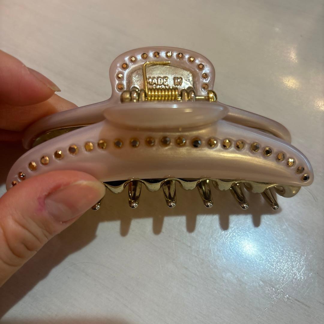 acca ピンク　ゴールド装飾 クレップクリップ　L