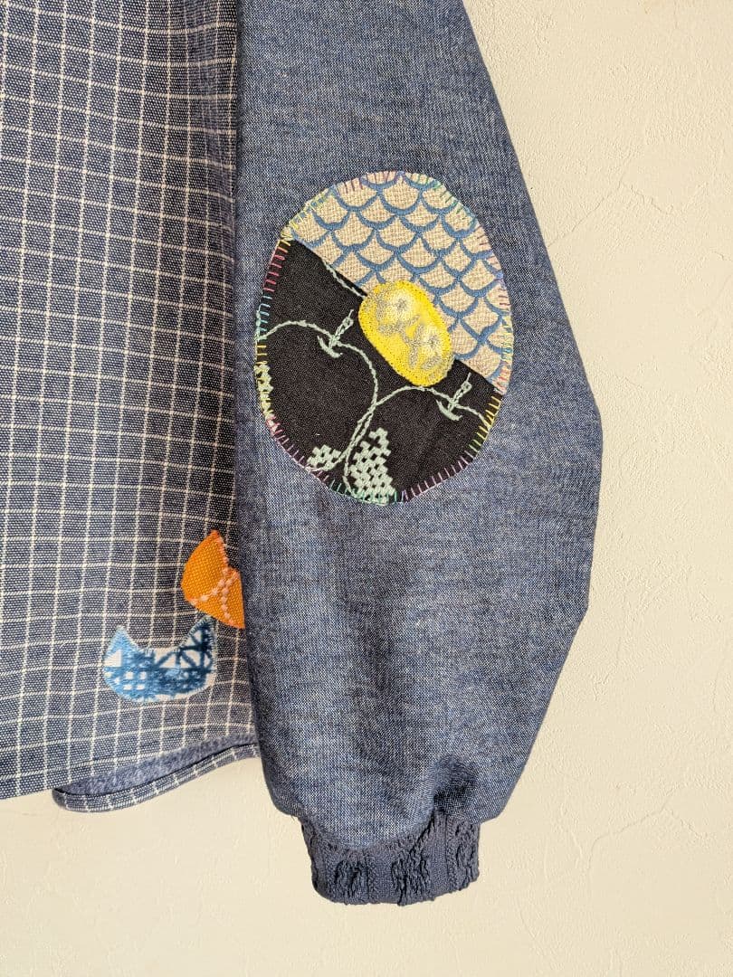 エルボーパッチ　プルオーバー☆ミナペルホネン　ハンドメイド