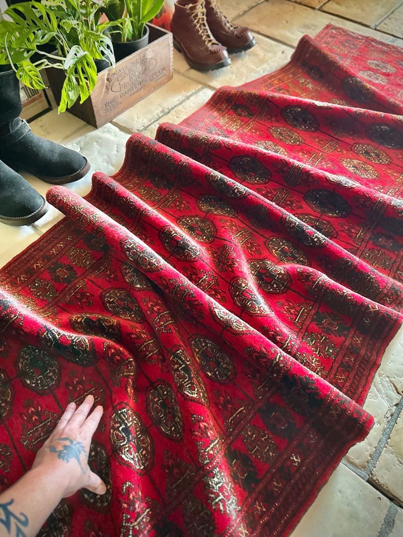 トライバルラグ　ヴィンテージラグ　トルクメン　ランナーサイズ　プリミティブアート