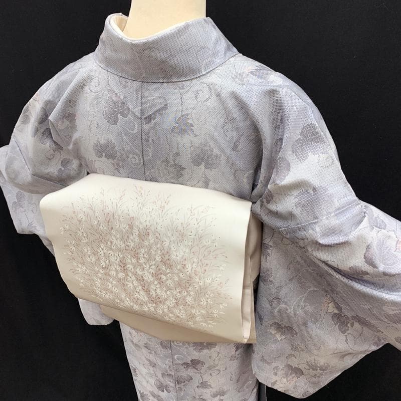 503mt59●都喜ヱ門 本場白大島紬 朝露の輝き 太陽印 銀ラベル 証紙付●