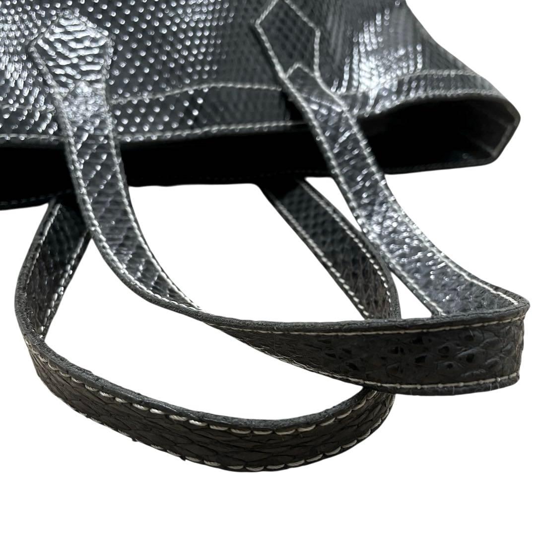 Vivienne Westwood エナメル 型押し　オーブ付き　ハンドバッグ