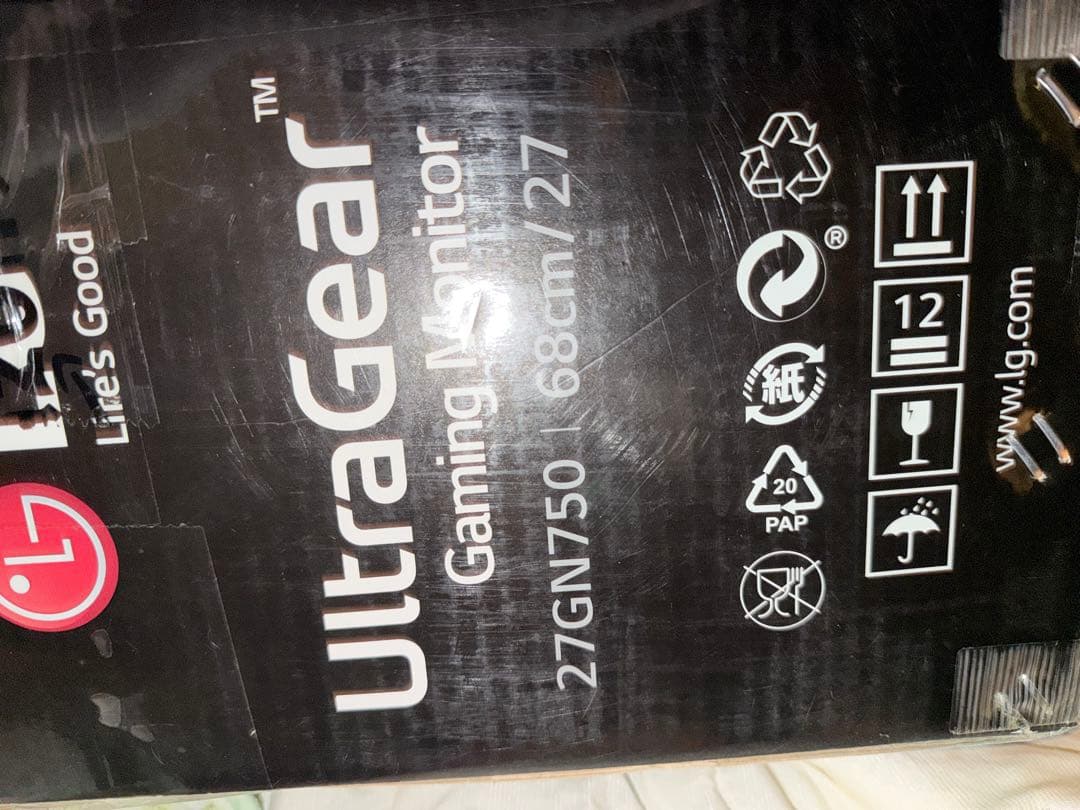 ジャンク　LG UltraGear 27GN750 ゲーミングモニター 本体