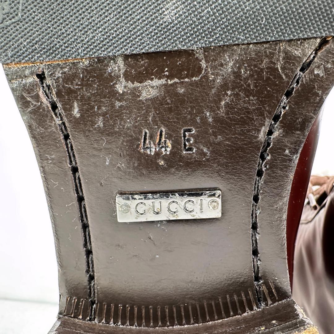 靴 GUCCI LACE UP BOOTS 44E us11 29cm Brown