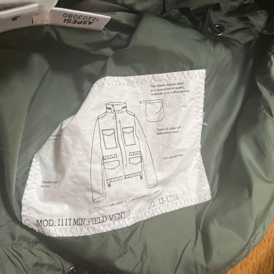 【美品】ASPESIアスペジM65タイプナイロンミリタリージャケットS