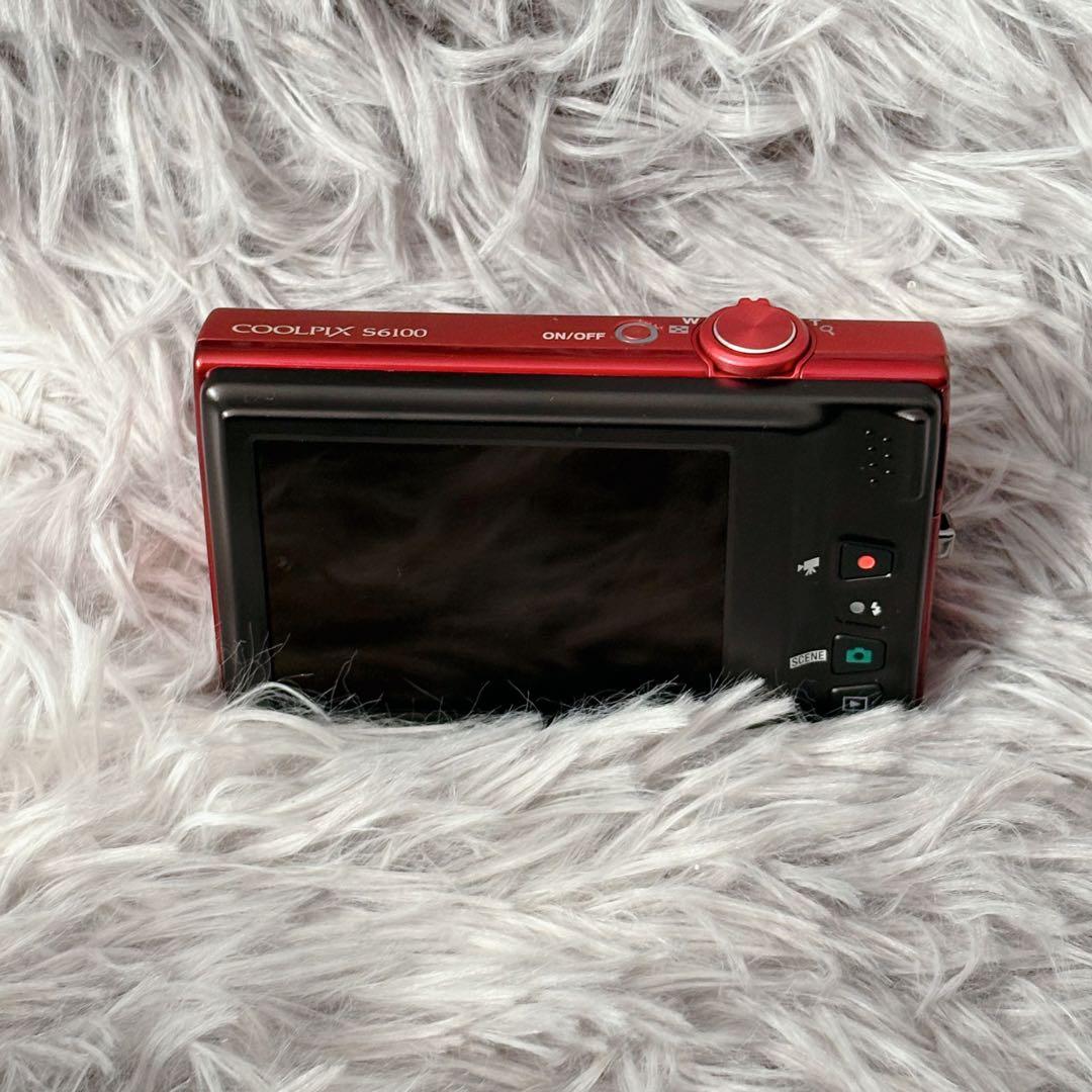 【極美品】Nikonニコン COOLPIX クールピクス S6100 レッド