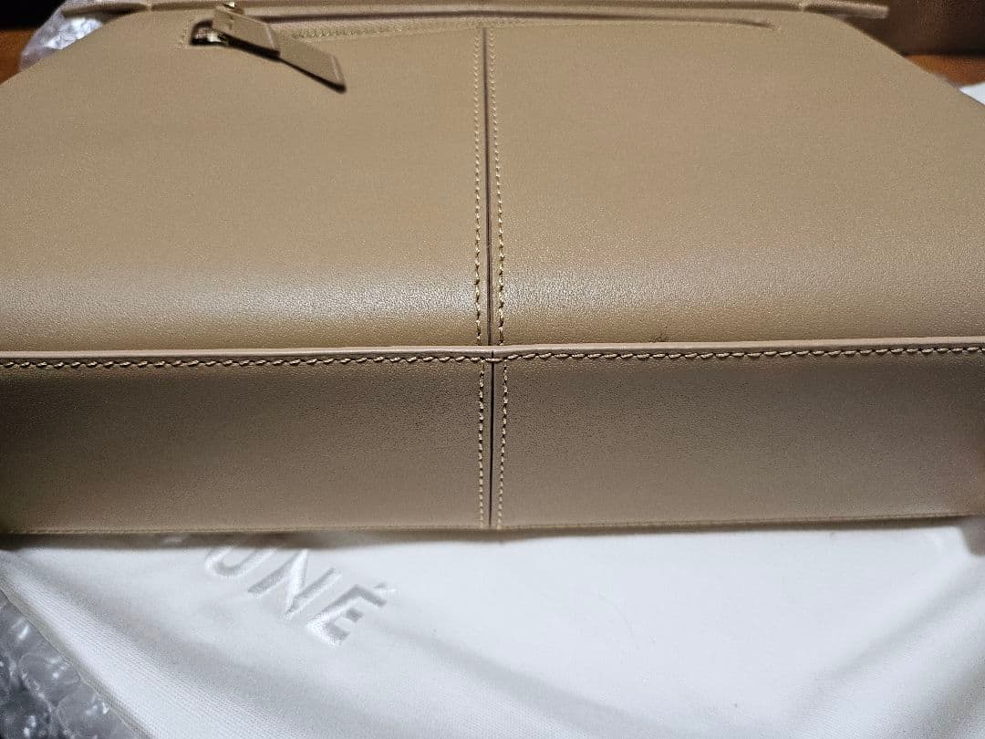 専用【正規品】cafune ベージュレザーハンドバッグ