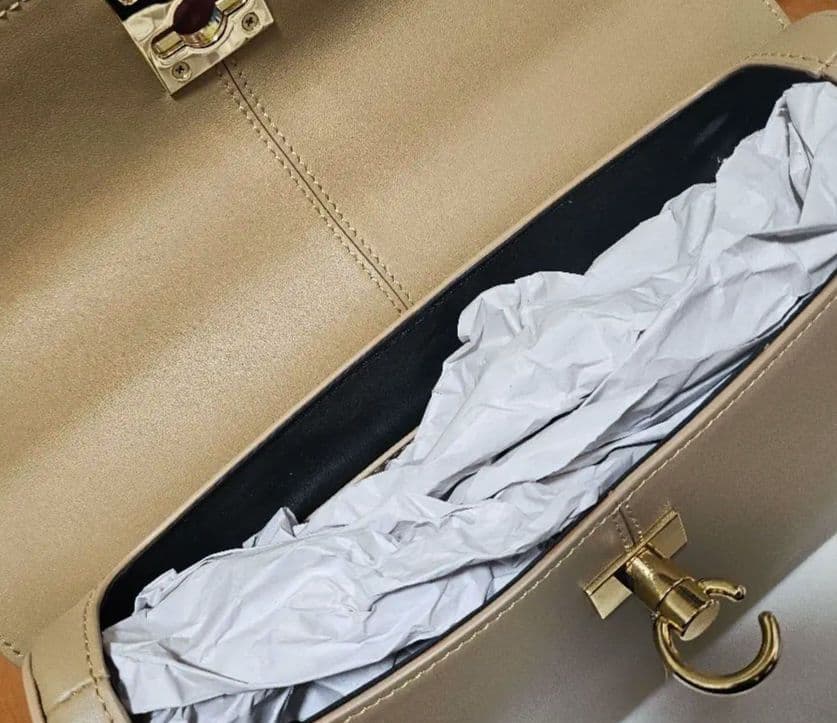 専用【正規品】cafune ベージュレザーハンドバッグ