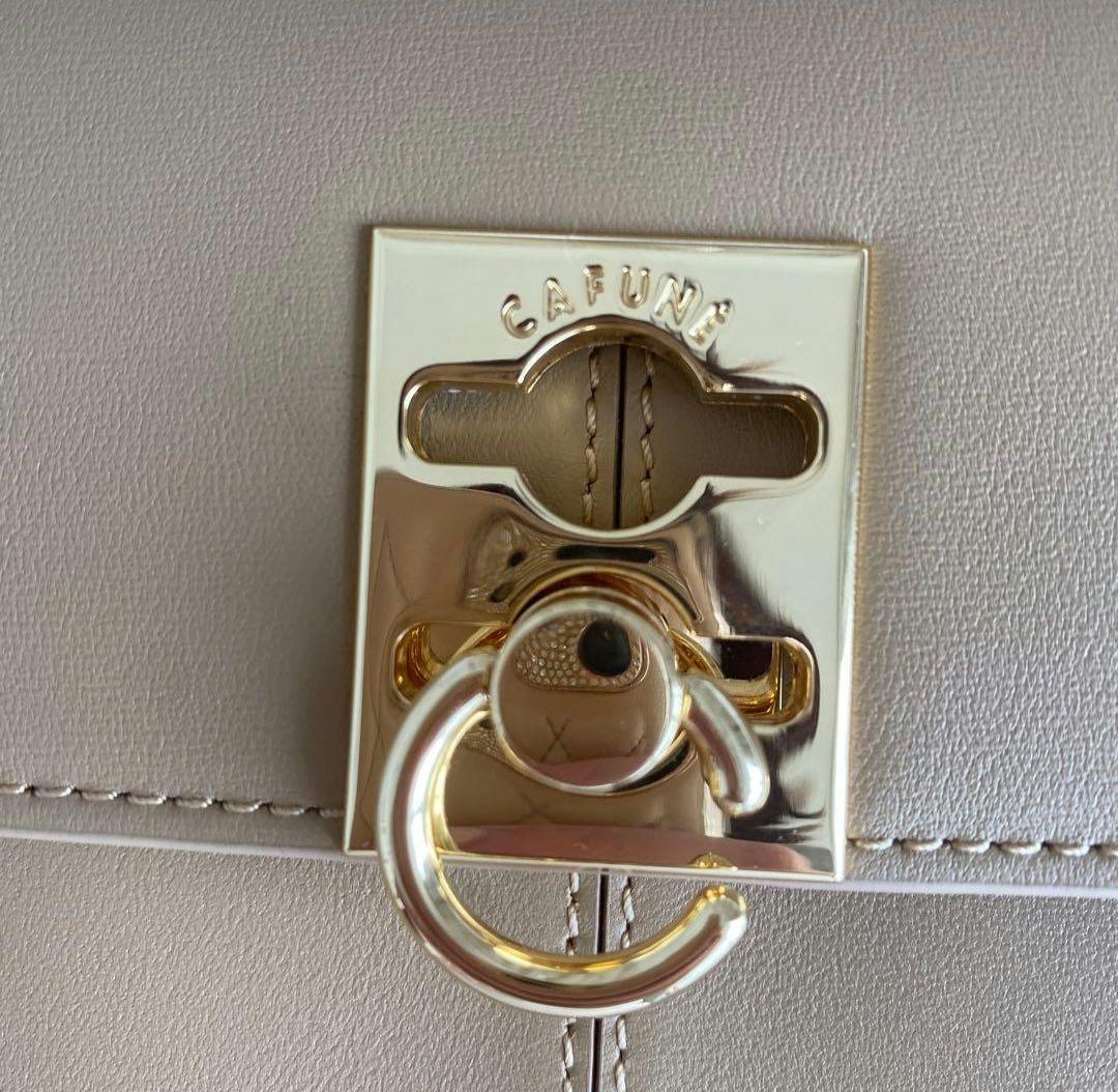 専用【正規品】cafune ベージュレザーハンドバッグ