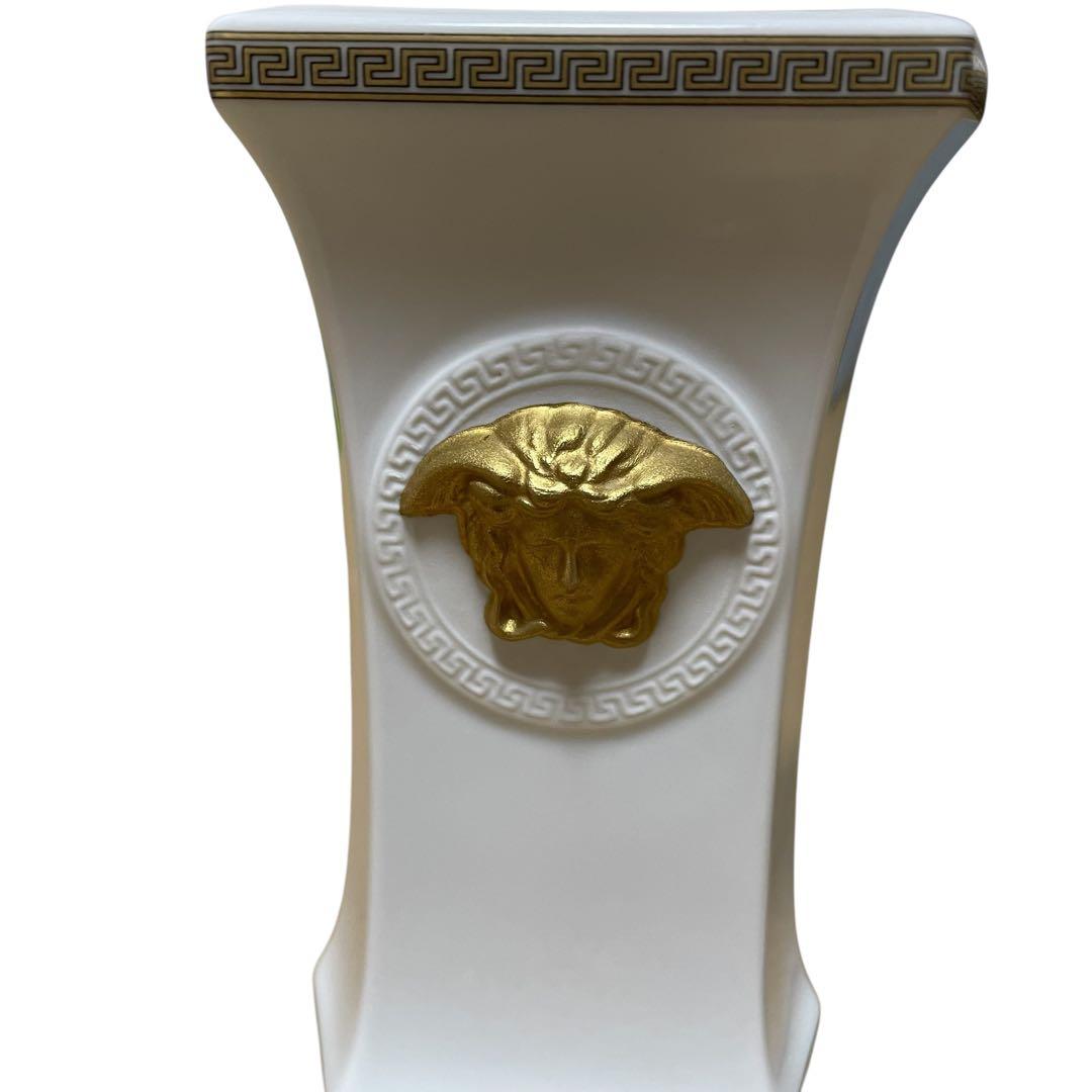 versaceベルサーチ　ローゼンタール　メドゥーサ浮彫り　陶器　花瓶　フラワー