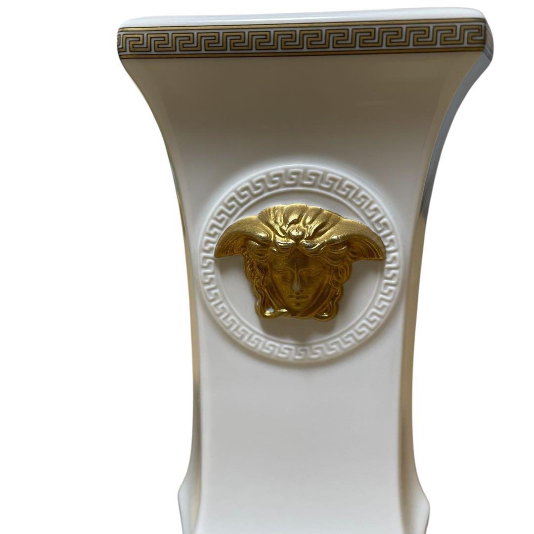 versaceベルサーチ　ローゼンタール　メドゥーサ浮彫り　陶器　花瓶　フラワー