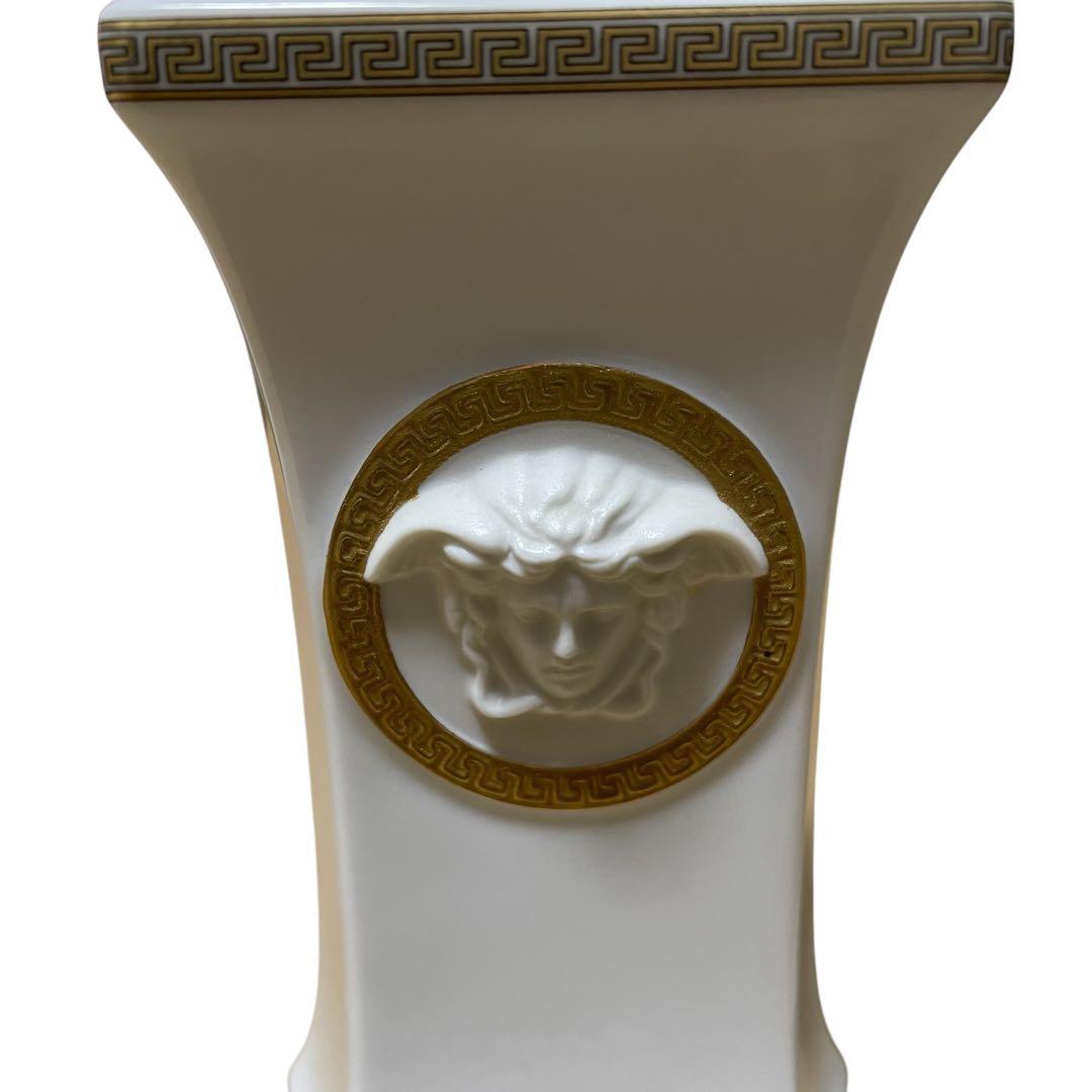 versaceベルサーチ　ローゼンタール　メドゥーサ浮彫り　陶器　花瓶　フラワー