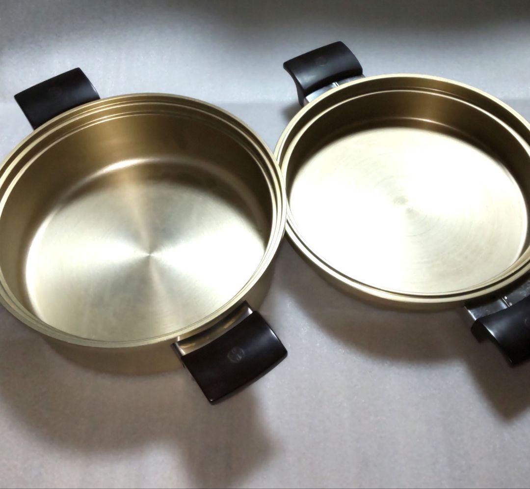 しばのキッチン両手鍋　最高級ゴールドシリーズ