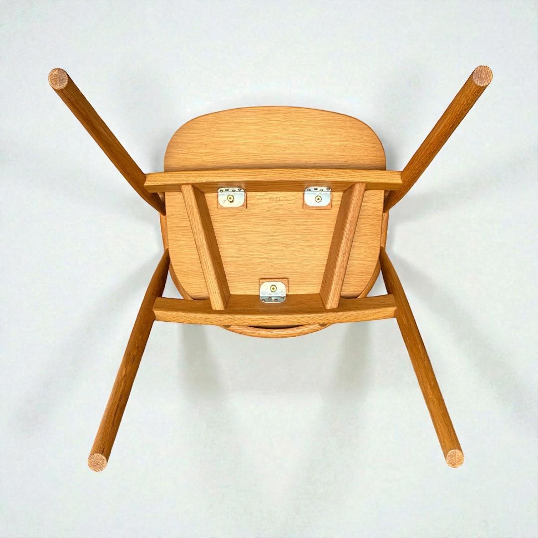 さくら美品 小林幹也 デザイン オーク無垢材 ダイニングチェア 北欧モダン