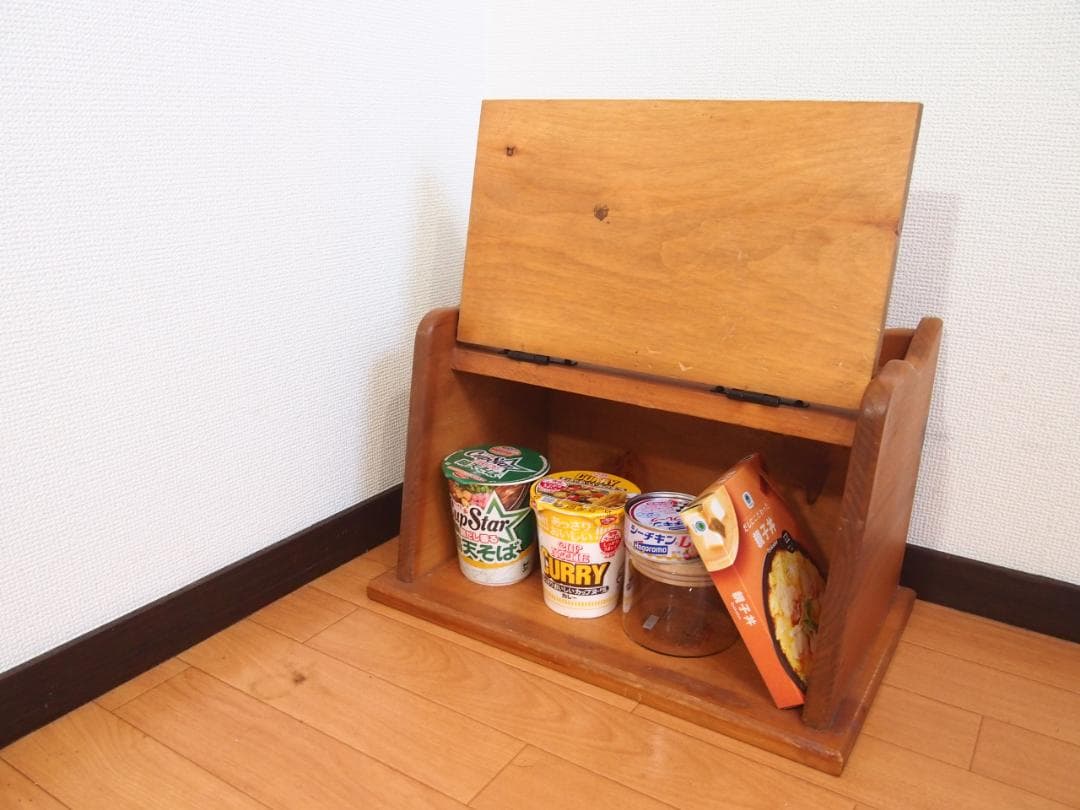 【良品】USヴィンテージ BREAD 木製 ブレッドケース/パンケース 収納家具