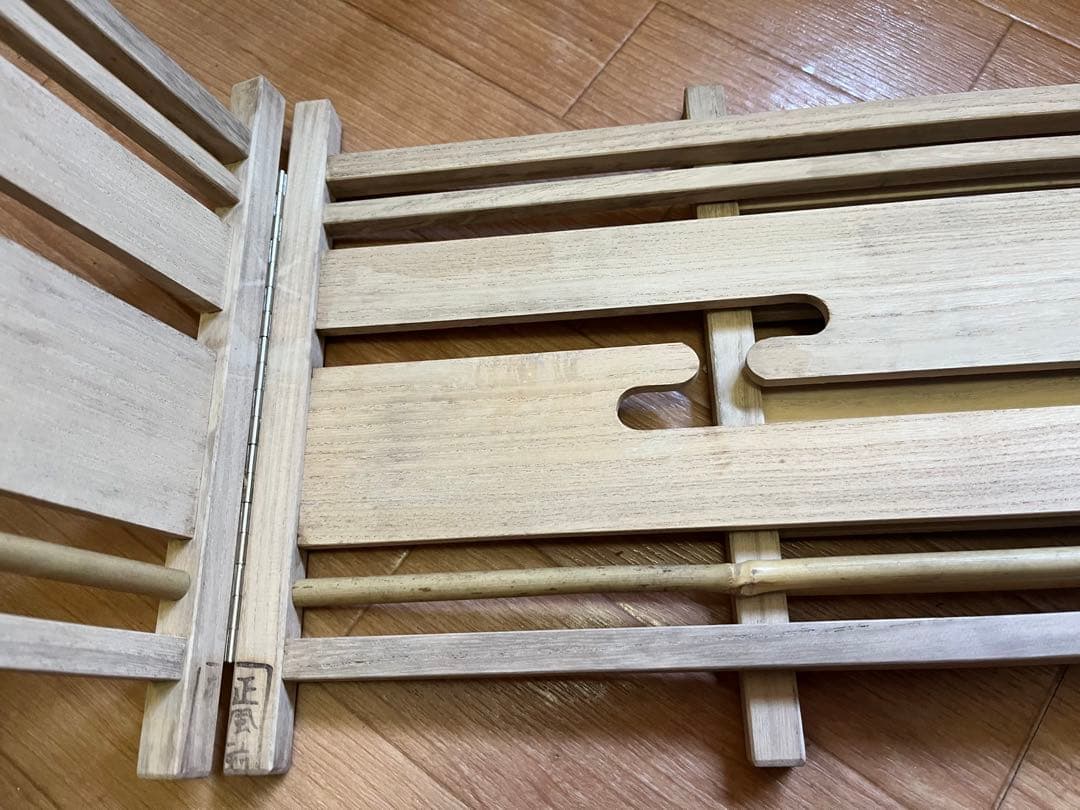 煎茶道具　風炉先屏風　煎茶屏風　ヴィンテージ　結界　和風インテリア　木製屏風