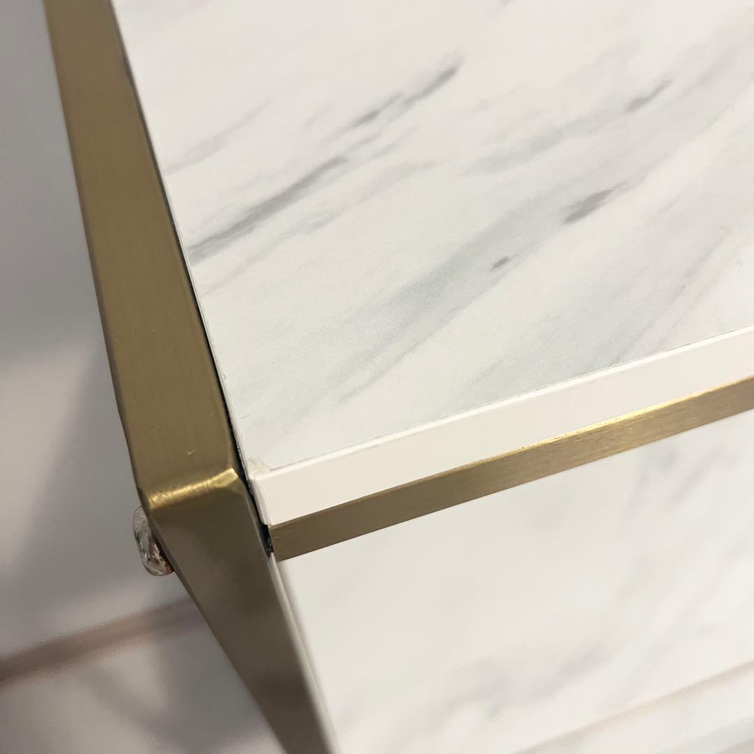 LOWYA 大理石柄オープンラック4段→大阪市内引き取り、直接取引も可能