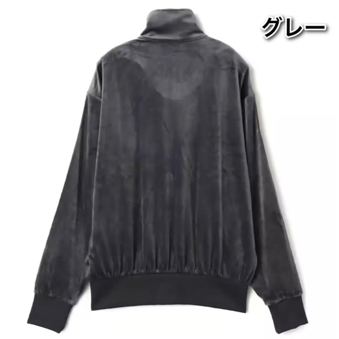 期間限定価格！adidas ファイヤーバード ベロア トラックトップ Lグレー