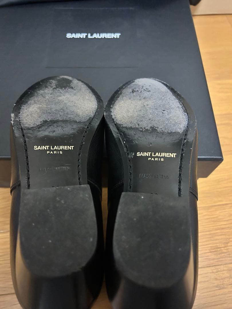 SAINT LAURENT ブラック アンクルブーツ