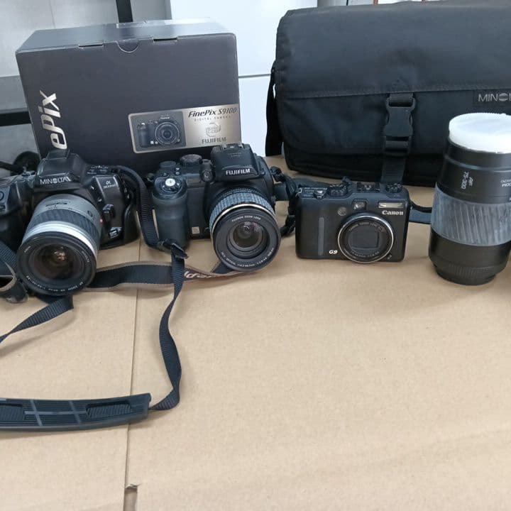カメラ3台　レンズ　ケース　セット　ジャンク