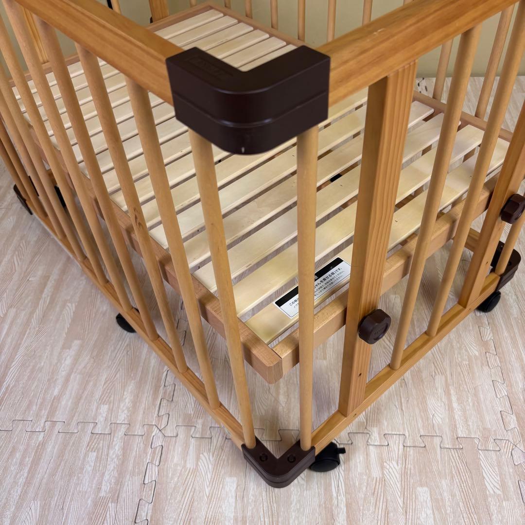 除菌清掃済☆綺麗☆ファルスカ　ミニジョイントベッド　ネオ　ナチュラル　すのこ床板