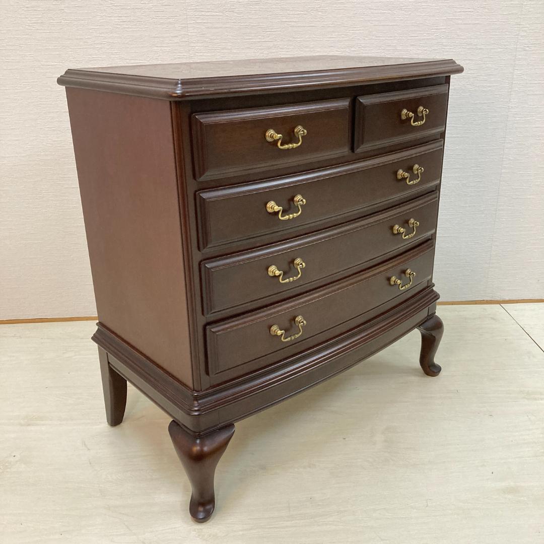 【マルニ】猫脚　4段チェスト サイドボード リビングボード クラシック