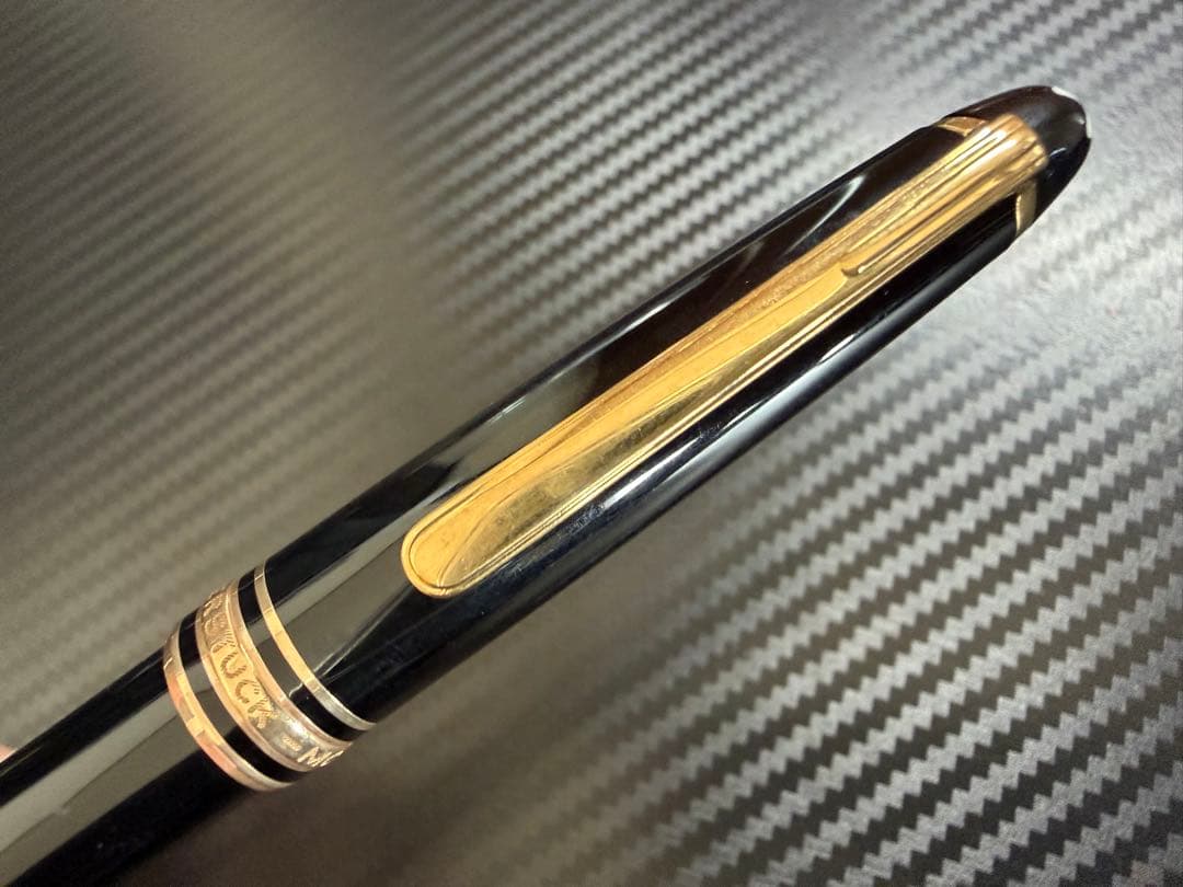 未使用に近い モンブラン 144 ブラック 全金 EF 万年筆 エボナイト芯