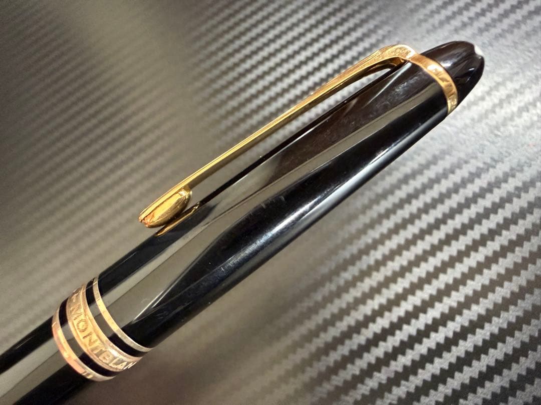 未使用に近い モンブラン 144 ブラック 全金 EF 万年筆 エボナイト芯