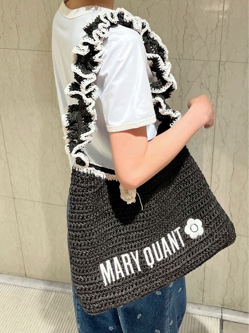 【完売レア】リリーブラウン　MARY QUANT ペーパーラウンドフリルバッグ