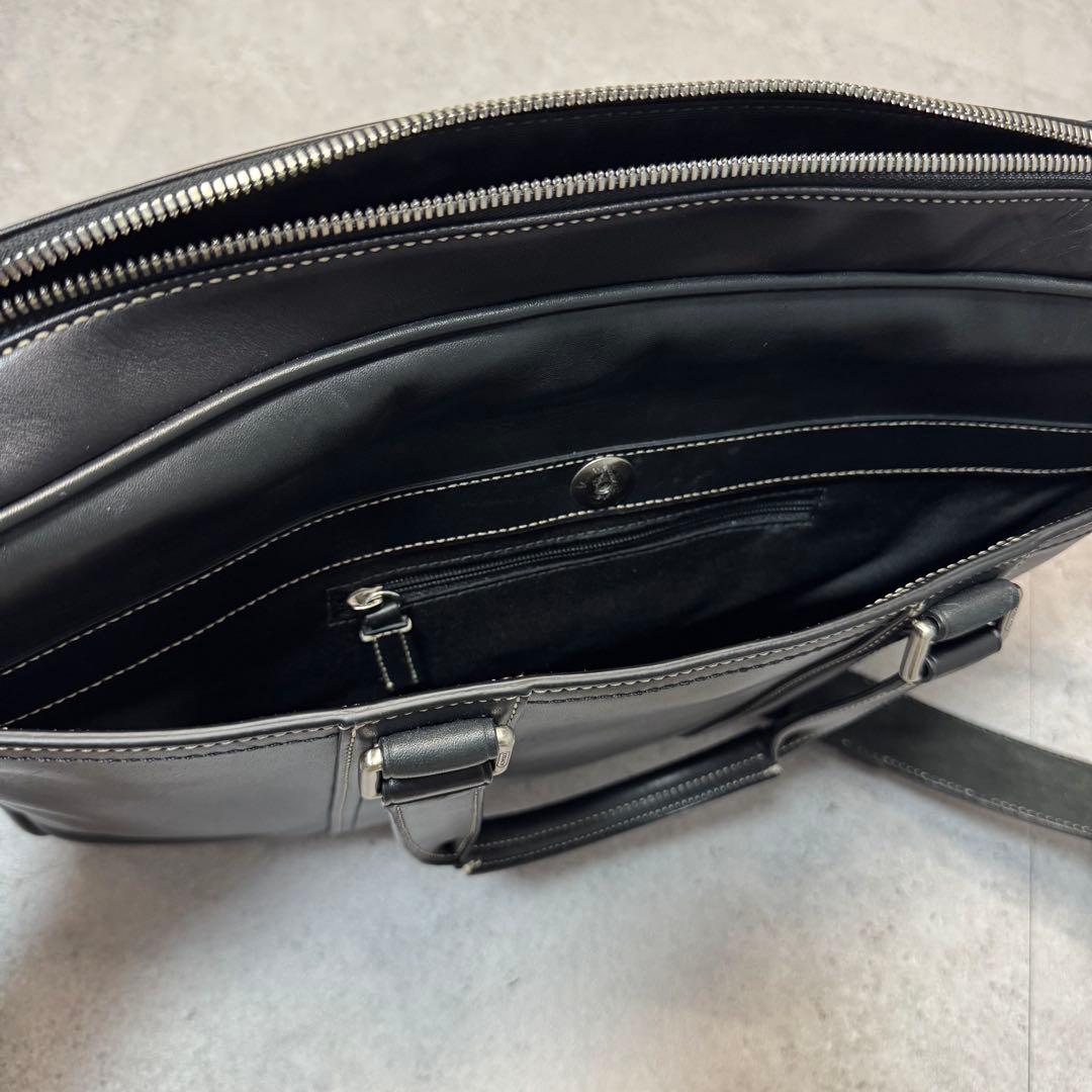 最終価格 新品 COACH 2way ビジネスバッグ レザー ブラック