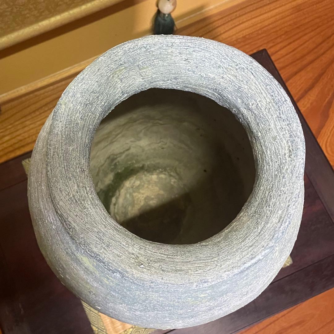 壺 傘立て 花器 高さ(約)43㎝ ビンテージ 昭和レトロ オブジェ