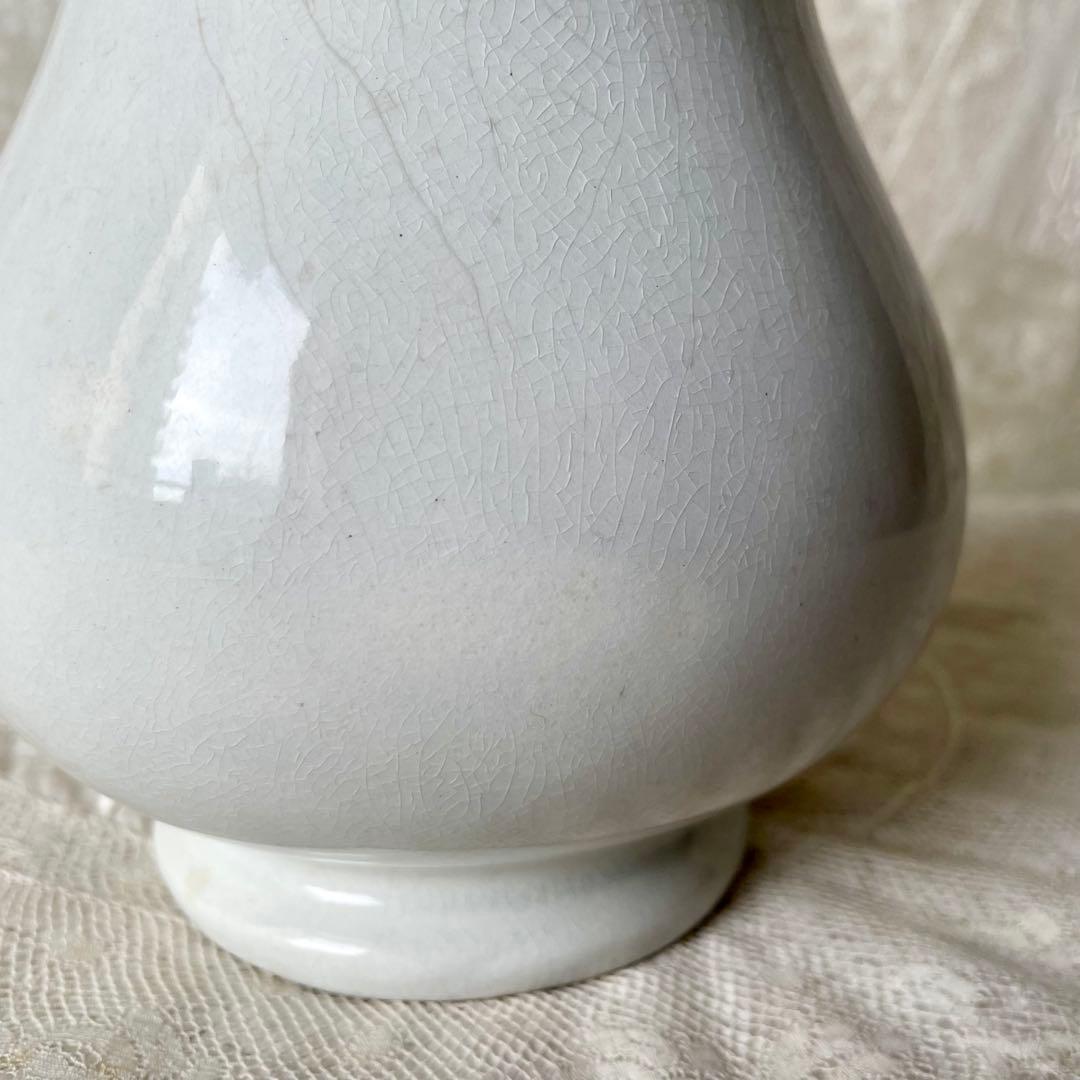 ショワジールロワ　白釉ピシェ　水差し　フラワーベース　フランスアンティーク