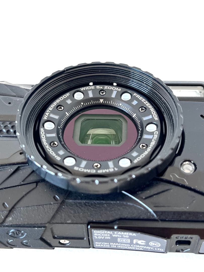 RICOH WG-50 防水 耐衝撃ブラック デジタルカメラ