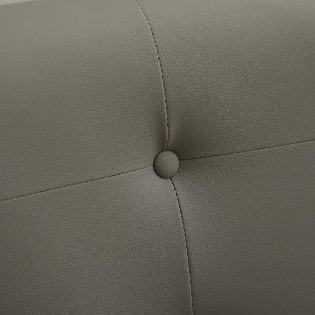 【新品】2人掛けソファ ダークブラウンPVCレザー 高級感